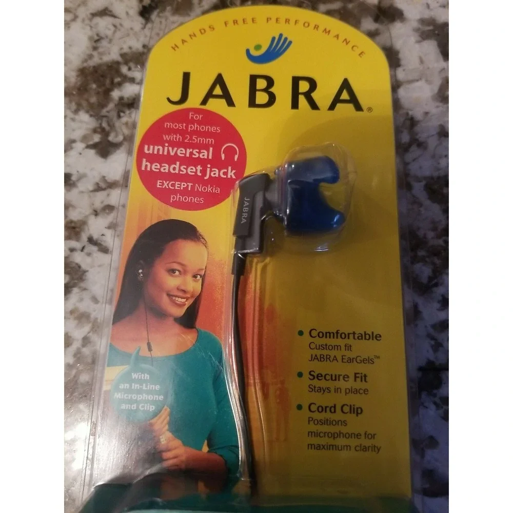 Jabra EarBud with Mic - Universal 2.5mm Jack (EB25MM302) - New